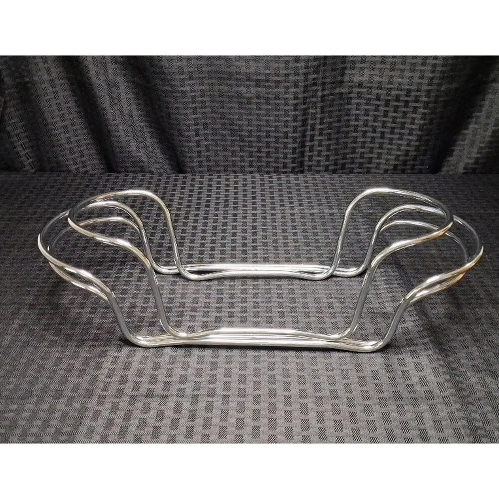 Corning Ware Casserole Holders Set of 3 Chrome Metal Rack Trivet Cradles